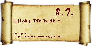 Ujlaky Tóbiás névjegykártya